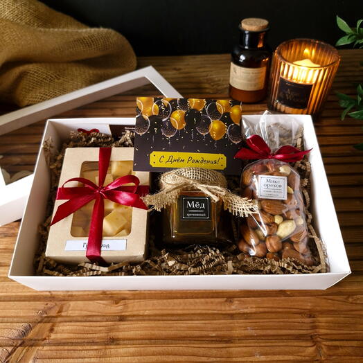 Set con queso, miel y nueces