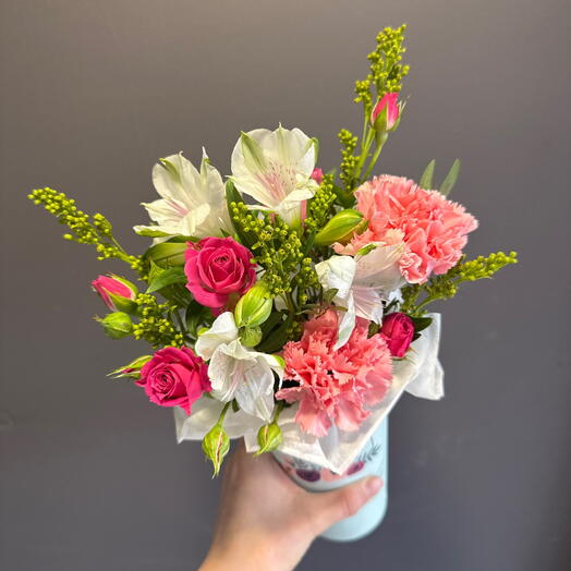 Цветы в стаканчике 🌸🌷