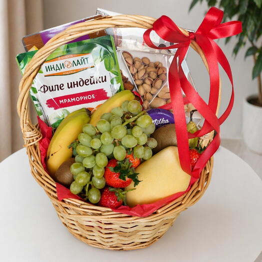 Подарочная корзина продуктовая