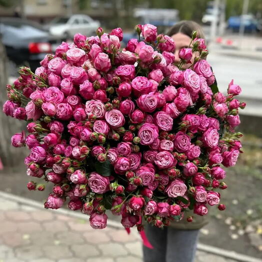 51 кустовая Роза 80см😍