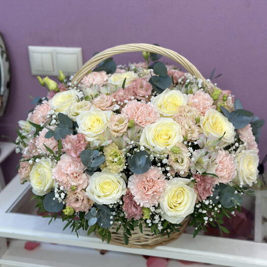 Корзина цветов «с нежностью»💗