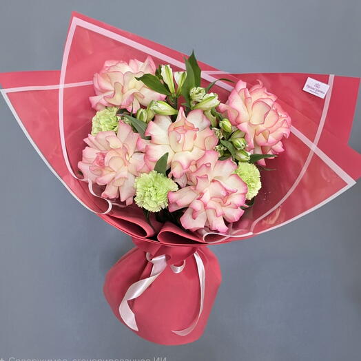 Букет с французской розой💐