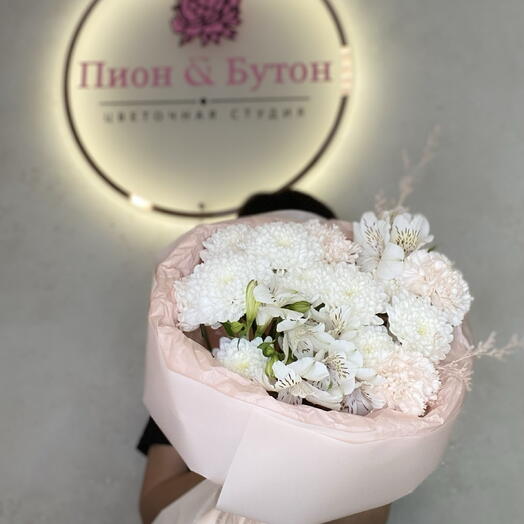 Букет 💕с нежным диантусом