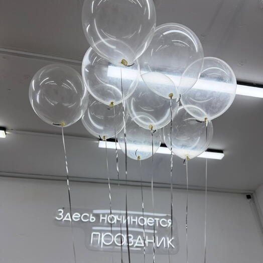 Прозрачные шары под потолок