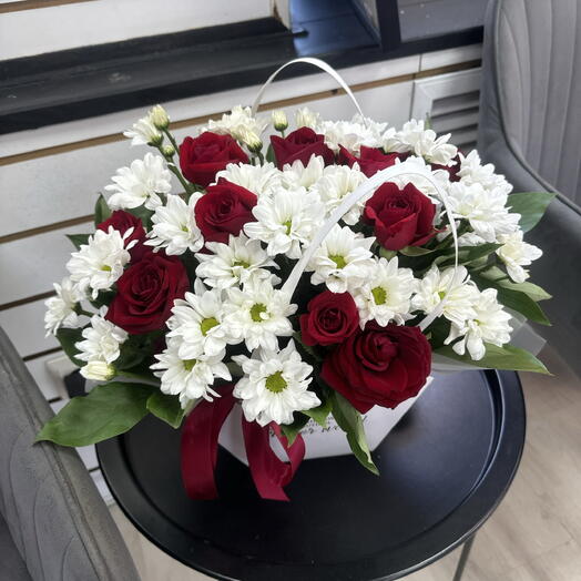 Роза с ромашкой в сумочке♥️