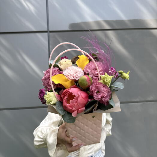 Трендовая сумочка из весенних цветов 🌸🌺