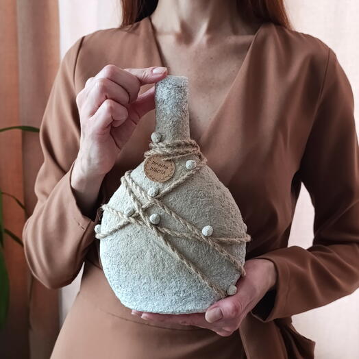 Ваза из эко-материала «Beige bottle»
