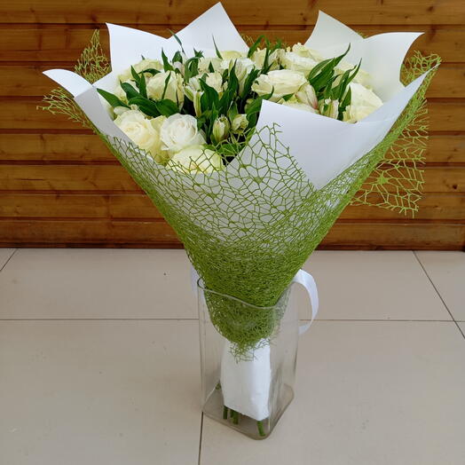 Букет из розы и альстромерии 💐💐💐