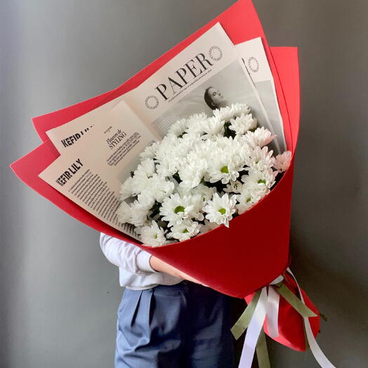 Букет из хризантем вау-эффект гарантирован💐