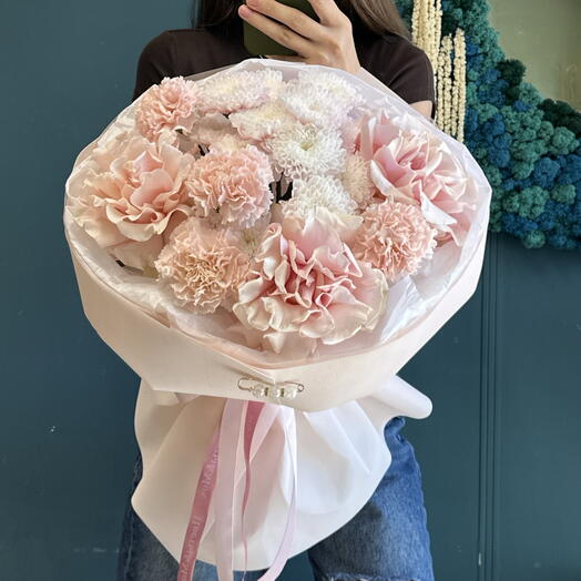 Нежный букет 🌸☁️🩷