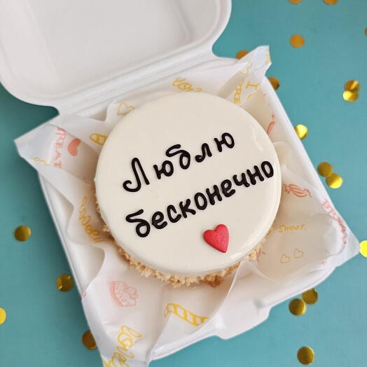 Бенто торт Люблю бесконечно