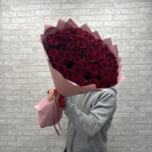 Красные розы 51 шт🌹🌹🌹