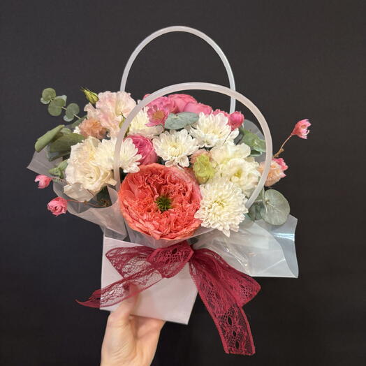Композиция комплимент с розой 🌸 на подарок маме, бабушке, коллеге