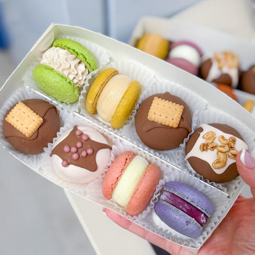 Микс набор картошка+ макарон 4+4 штуки