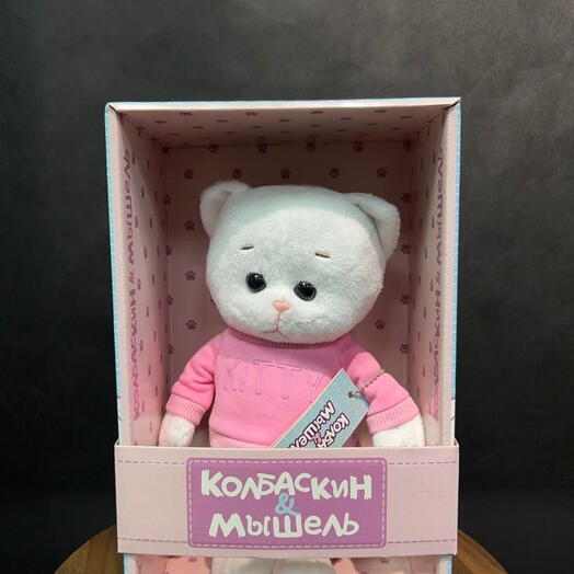 Мягкая игрушка Котенок в Розовой кофте