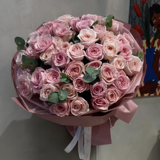 Пионовидная роза Pink O Hara 51pcs