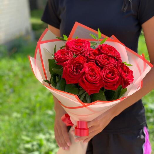 9 rosas rojas