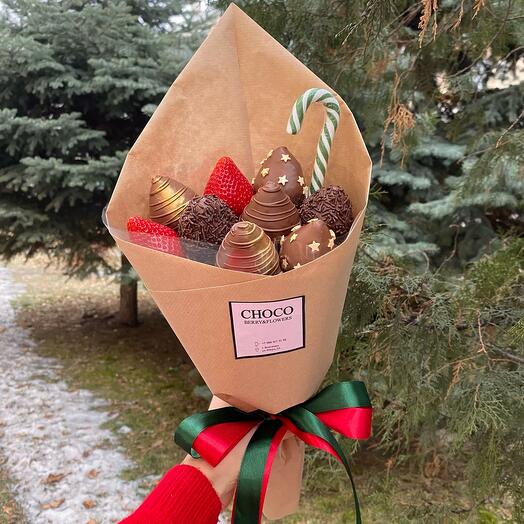 Клубничный букет Новый год