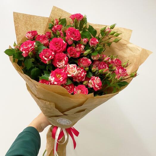 Bouquet of bush roses Fireworks
