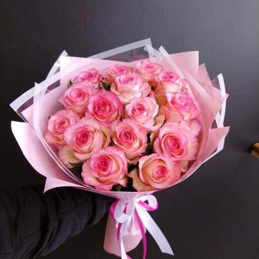Ramo de 15 rosas Rosadas