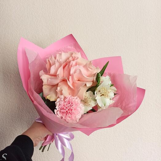 Compliment with a French rose