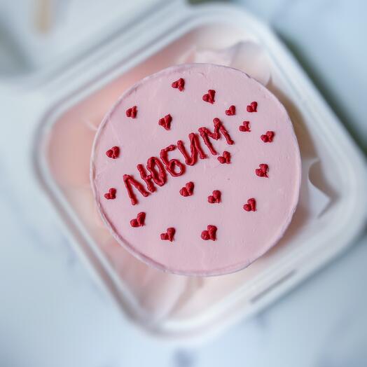 Бенто торт любим с сердечками для мамы