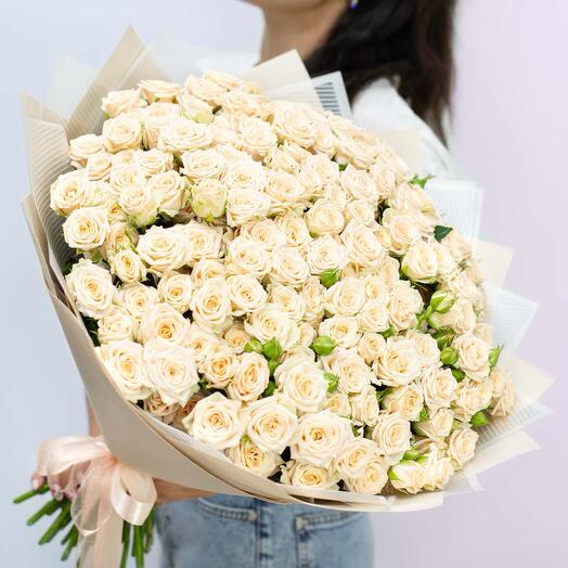 51 cream spray roses "Yana"