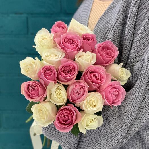 Монобукет из 21 розы