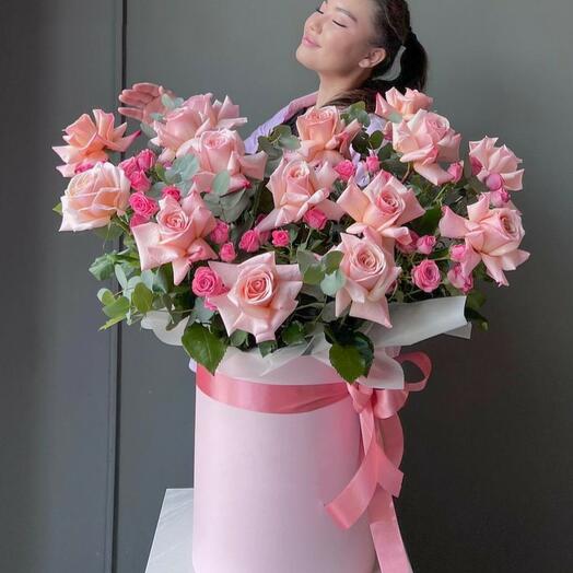 Розы в коробке