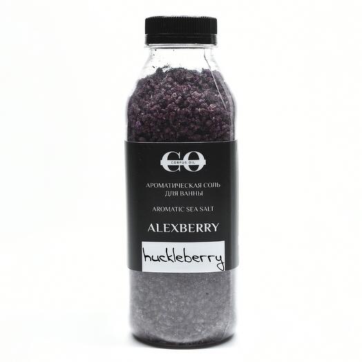 Ароматическая соль для ванн "HUCKLEBERRY-ЧЕРНИКА"