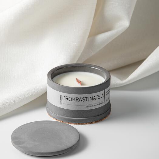Ароматическая свеча PROKRASTINATSIA, 100 мл