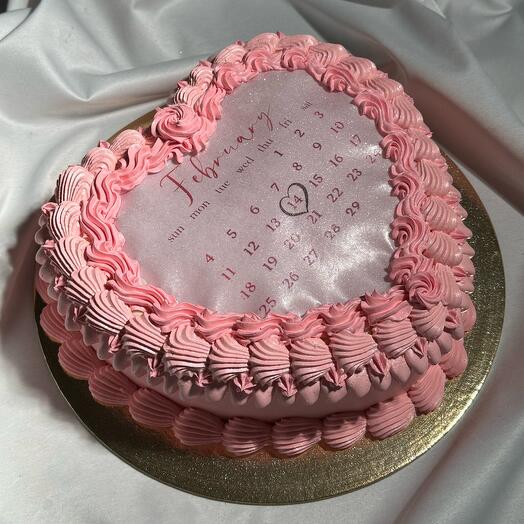 Торт сердце на 14 Февраля💘
