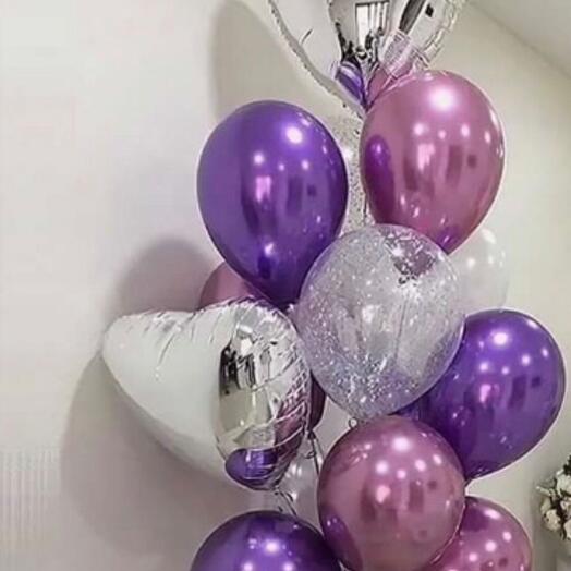 Fontanna chromowanych balonów