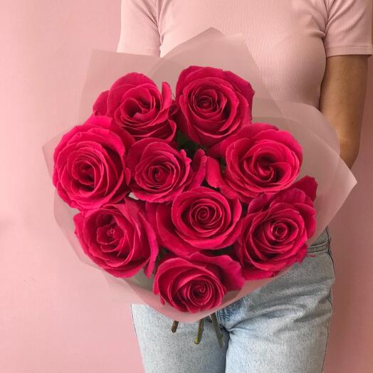 Bouquet of fragrant Pink Floyd roses
