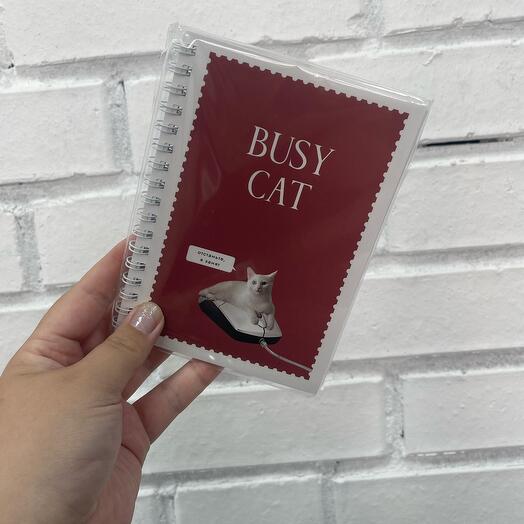 Блокнот «Busy cat»