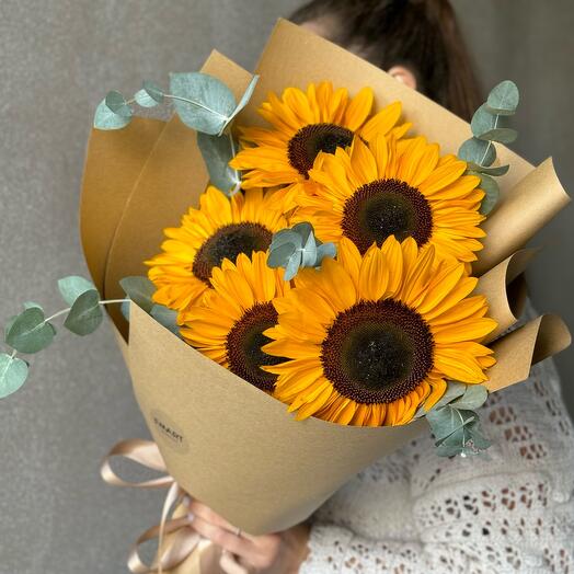 Солнечный букет с подсолнухами 🌻