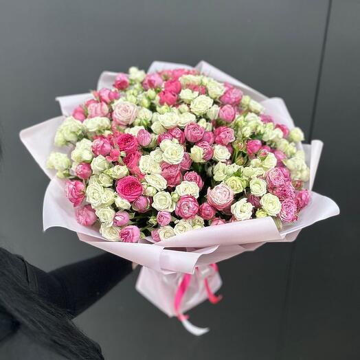 Микс кустовая роза