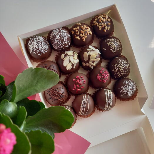 Şokoladla örtülmüş kartof