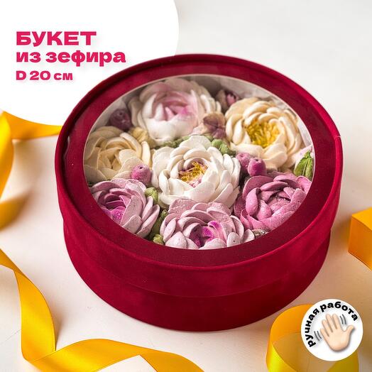 Подарок женщине, сладкий букет зефир