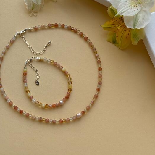 Комплект из натуральных камней