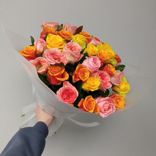 Микс из 35 роз