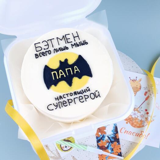 Бенто торт папа супергерой