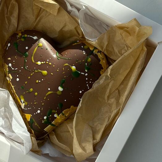 Дубайский шоколад сердце «фисташка катаифи»