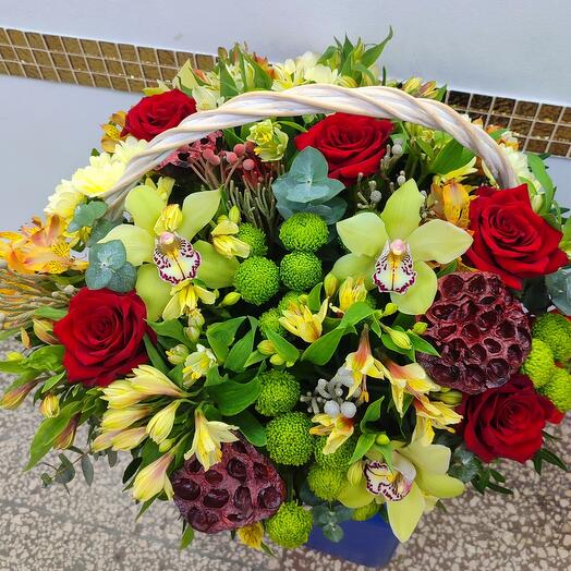 Cesta de flores