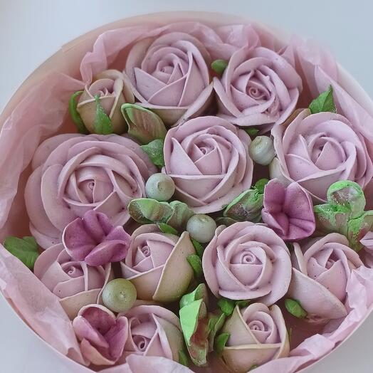 Rosas en Caja redonda