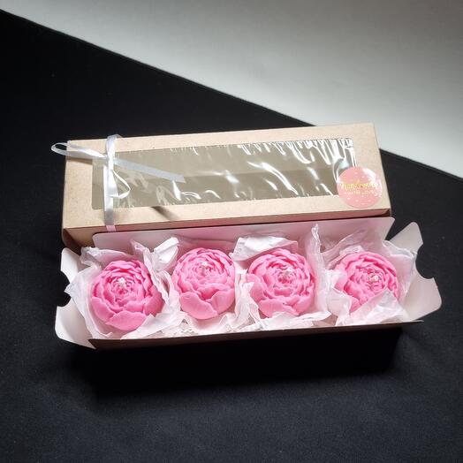 Набор свечей "Мини пионы"