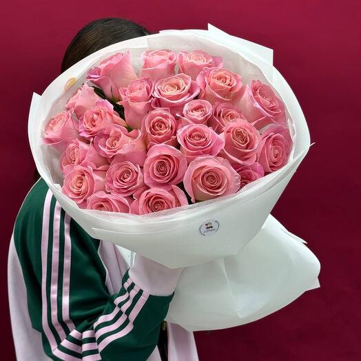 Монобукет из 25 роз Hermosa
