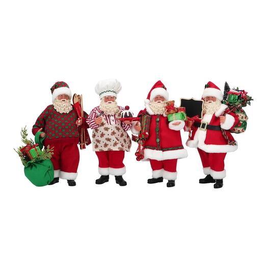 Santa standing 28cm assorted