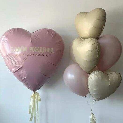 Композиция из шаров Доченьке