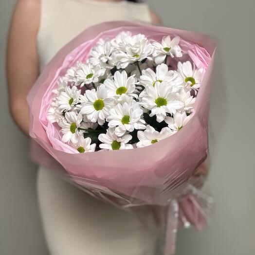 Букет 5 кустовых хризантем